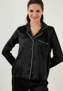 LELA REGULAR FIT - Nachtwäsche Set - Black -LELA Verkaufsshop aa19c06a9527462f9abcaed8104f8ae4