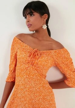 LELA Freizeitkleid - Orange -LELA Verkaufsshop ae2724cffe00427180725ad9e0ff7e80