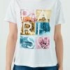 LELA SLIM FIT - T-Shirt Print - White
