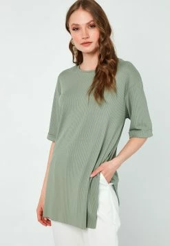 LELA CREW NECK SLIT DETAILED - Bluse - Green -LELA Verkaufsshop b417047071414e848d0514856b08f231 2