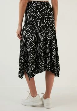 LELA MIDI - A-Linien-Rock - Black White Striped 8 LELA MIDI - A-Linien-Rock - Black White Striped -LELA Verkaufsshop b42552095f354b27b0582201e10d15ea