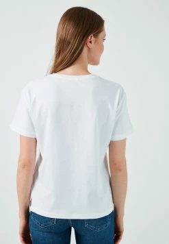 LELA SLIM FIT - T-Shirt Print - White 8 LELA SLIM FIT - T-Shirt Print - White -LELA Verkaufsshop baef99bc1da44141ad300f5298aac597