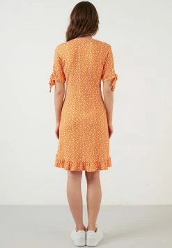 LELA FLORAL RUFFLE DETAIL - Freizeitkleid - Orange Color 8 LELA FLORAL RUFFLE DETAIL - Freizeitkleid - Orange Color -LELA Verkaufsshop c392a72506e54ecd8bec749e5787e383