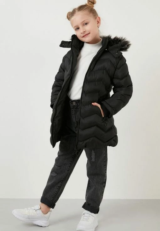 LELA REGULAR FIT - Wintermantel - Black -LELA Verkaufsshop c5af78d231f5475eb0a7cfcb9d69344d