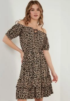 LELA REGULAR FIT - Freizeitkleid - Leopard