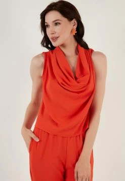 LELA TWO PIECE SET - REGULAR FIT - Stoffhose - Orange 8 LELA TWO PIECE SET - REGULAR FIT - Stoffhose - Orange -LELA Verkaufsshop c9fb49ddfdaa400ab41eb6a6239dcc8e