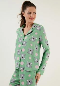 LELA REGULAR FIT - Nachtwäsche Set - Green -LELA Verkaufsshop cbe3b421b1d54606b998a406e504c4cd