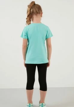 LELA TWO PIECE SET - REGULAR FIT - Leggings - Hosen - Mint, Black -LELA Verkaufsshop ccacc57778134c13a17f37fe7274e737