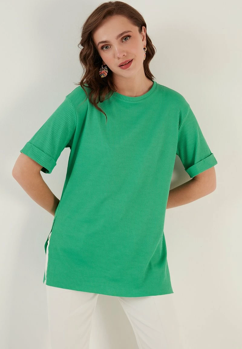 LELA CREW NECK SLIT DETAILED - Bluse - Benetton Color 1 LELA CREW NECK SLIT DETAILED - Bluse - Benetton Color