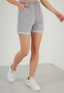 LELA SLIM FIT - Shorts - Grey-melange 10 LELA SLIM FIT - Shorts - Grey-melange -LELA Verkaufsshop cf7be0a09eae4c82b328cc7b339aa907 1