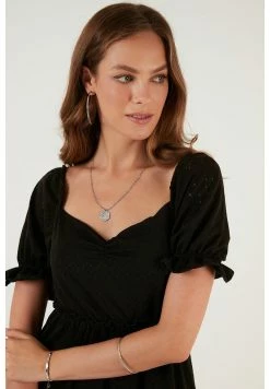 LELA REGULAR FIT - Freizeitkleid - Black -LELA Verkaufsshop d169f7b9be2b4b6fb5ed40a59dcecd46