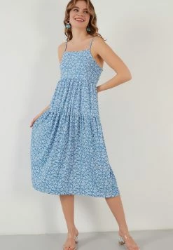 LELA REGULAR FIT - Jerseykleid - Baby Blue