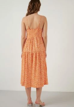 LELA REGULAR FIT - Jerseykleid - Orange Color -LELA Verkaufsshop d888b99a045f4087ace2ed48cad9eb6d