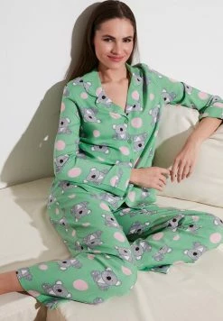 LELA REGULAR FIT - Nachtwäsche Set - Green -LELA Verkaufsshop db74e81a66c24c0295dd20af51e92700
