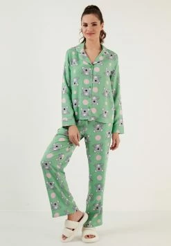 LELA REGULAR FIT - Nachtwäsche Set - Green