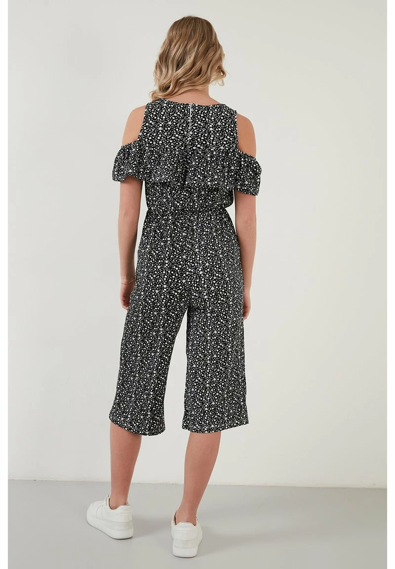 LELA SLIM FIT - Jumpsuit - Black-white 4 LELA SLIM FIT - Jumpsuit - Black-white – Bild 4