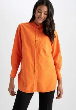 LELA LOOSE FIT - Hemdbluse - Orange -LELA Verkaufsshop e0fa11b5442c49ac9a3fd56d1dcc28e5