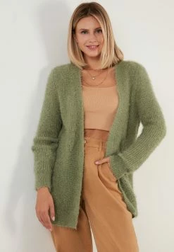 LELA REGULAR FIT - Strickjacke - Almond Green