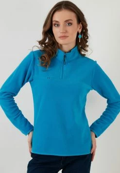 LELA Fleecepullover - Turquoise
