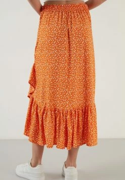 LELA REGULAR FIT - A-Linien-Rock - Orange Color -LELA Verkaufsshop ef8e7f4c8597489caaf4e5e408a25bd0