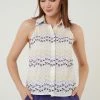 LELA REGULAR FIT - Hemdbluse - White Purple