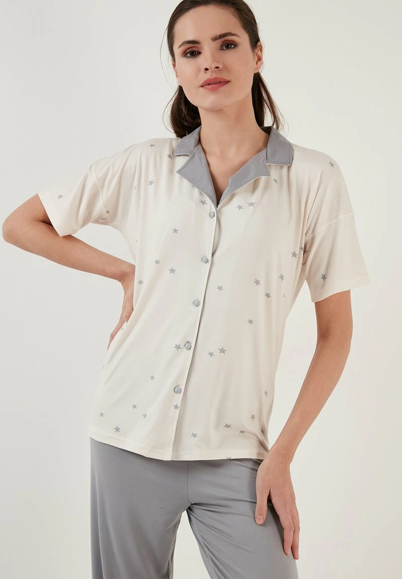 LELA REGULAR FIT - Nachtwäsche Set - Ecru 5 LELA REGULAR FIT - Nachtwäsche Set - Ecru – Bild 5