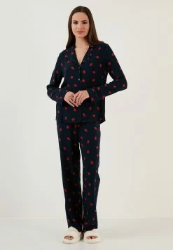 LELA REGULAR FIT - Nachtwäsche Set - Dark Blue