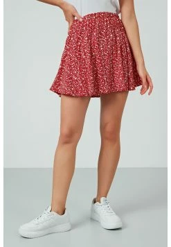 LELA FLOWERED - A-Linien-Rock - Red-white -LELA Verkaufsshop f5d90cb29d8f495bb602635ade3041f3