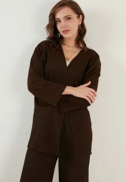 LELA Strickjacke - Brown