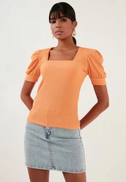 LELA Bluse - Light Orange -LELA Verkaufsshop faba306c2f2b44f09fbac0c90d50a446