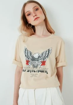 LELA LOOSE FIT - T-Shirt Print - Stone Colored -LELA Verkaufsshop fbe7bd3cfc9a4e0ba6d3f9de2306bda8 1