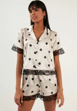 LELA REGULAR FIT SET - Nachtwäsche Set - Beige