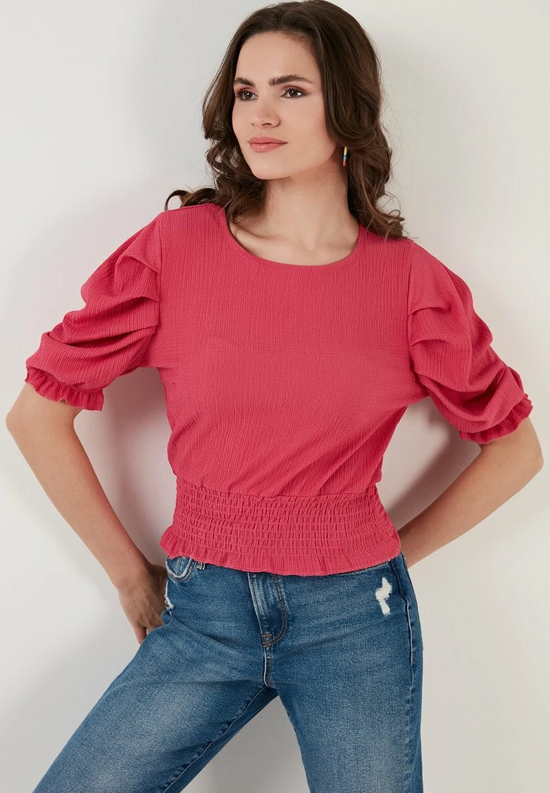 LELA REGULAR FIT - Bluse - Fuchsia 3 LELA REGULAR FIT - Bluse - Fuchsia – Bild 3